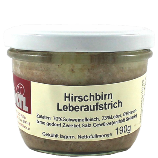 Hirschbirn Leberaufstrich